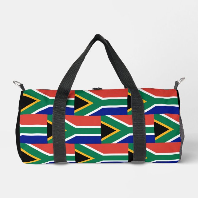 Bolso De Deporte Pequeño Patrón de bandera de Sudáfrica (Anverso)