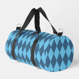 Bolso De Deporte Pequeño Patrón de bandera en rombo de Baviera Azul