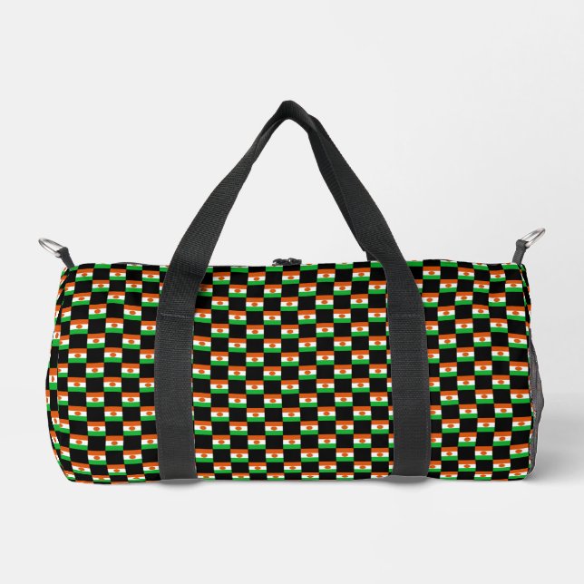 Bolso De Deporte Pequeño Patrón de bandera nigerina controlado (Anverso)