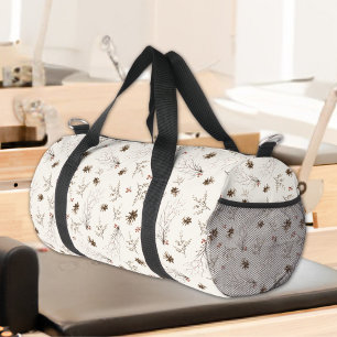 Bolso De Deporte Pequeño Patrón de Boho Woodland Winterberry