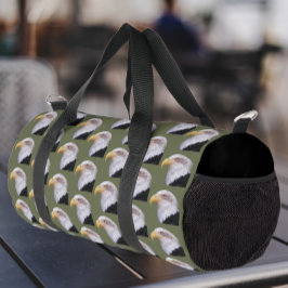 Bolso De Deporte Pequeño Patrón de cabeza de águila calva estadounidense