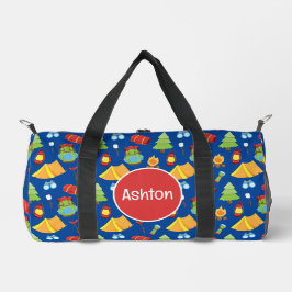 Bolso De Deporte Pequeño Patrón de campamento de verano