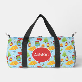 Bolso De Deporte Pequeño Patrón de campamento de verano