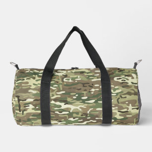 Bolso De Deporte Pequeño Patrón de Camuflaje Bosque Verde Forestal