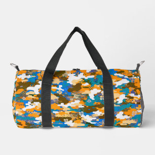 Bolso De Deporte Pequeño Patrón de camuflaje digital urbano de alto contras