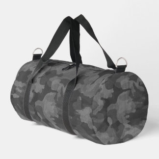Bolso De Deporte Pequeño Patrón de camuflaje gris
