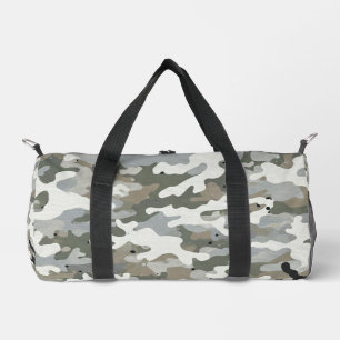Bolso De Deporte Pequeño Patrón de Camuflaje Militar de Invierno