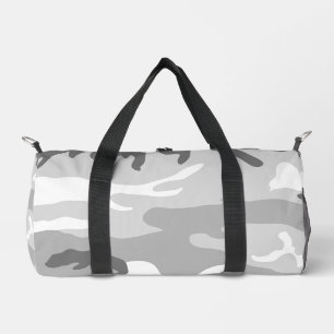 Bolso De Deporte Pequeño Patrón de camuflaje militar urbano gris