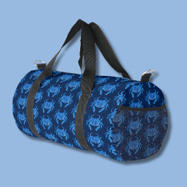 Bolso De Deporte Pequeño Patrón de cangrejo azul