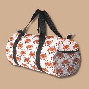 Bolso De Deporte Pequeño patrón de cangrejo costero