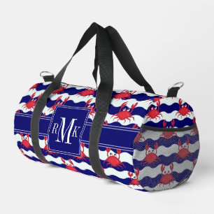 Bolso De Deporte Pequeño Patrón de cangrejos felices