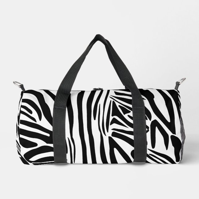 Bolso De Deporte Pequeño Patrón de cebra (Anverso)