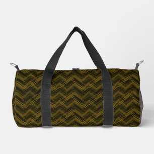 Bolso De Deporte Pequeño Patrón de chevron sombreado marrón