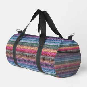 Bolso De Deporte Pequeño Patrón de Denim de Arcoiris