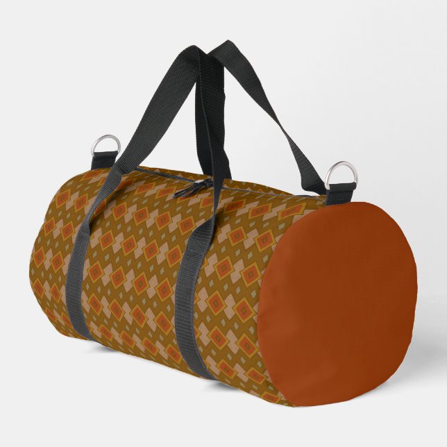 Bolso De Deporte Pequeño Patrón de diamante rústico del suroeste (Esquina izquierda)