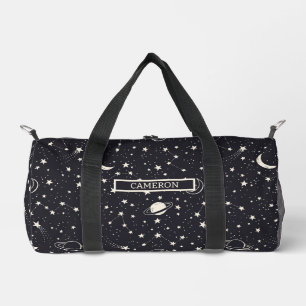 Bolso De Deporte Pequeño Patrón de estrellas y planetas