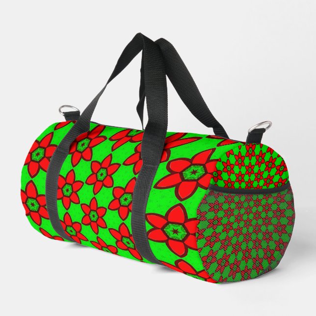Bolso De Deporte Pequeño Patrón de flores abstractas (Esquina derecha)