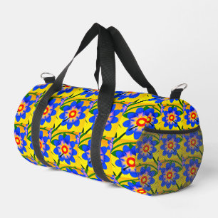 Bolso De Deporte Pequeño Patrón de flores abstractas recortadas Imprimir Co