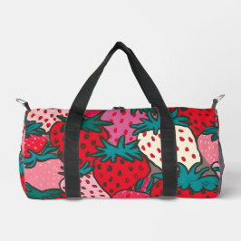 Bolso De Deporte Pequeño patrón de fresa