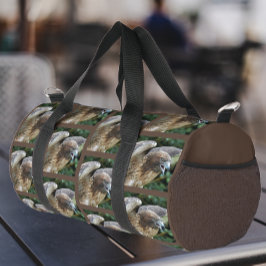 Bolso De Deporte Pequeño Patrón de halcón de cola roja en marrón