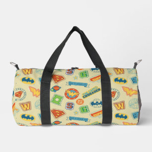 Bolso De Deporte Pequeño Patrón de insignia de superhéroe de la Liga de la