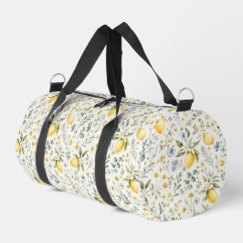 Bolso De Deporte Pequeño Patrón de limón y flores silvestres de estilo fran