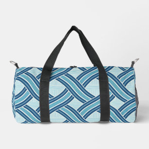 Bolso De Deporte Pequeño Patrón de líneas azules