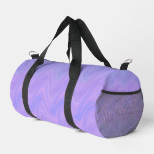 Bolso De Deporte Pequeño Patrón de líneas onduladas rosadas púrpura pequeño