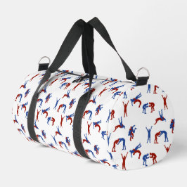 Bolso De Deporte Pequeño Patrón de lucha grecorromana de estilo libre