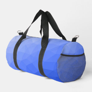 Bolso De Deporte Pequeño Patrón de malla geométrica de gradiente azul oscur