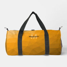 Bolso De Deporte Pequeño Patrón de malla geométrica de gradiente de naranja