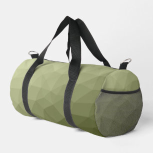 Bolso De Deporte Pequeño Patrón de malla geométrica de gradiente verde del