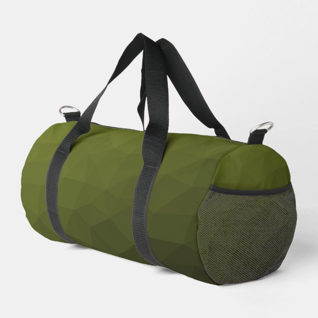 Bolso De Deporte Pequeño Patrón de malla geométrica de gradiente verde del  (Esquina derecha)