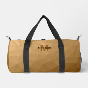 Bolso De Deporte Pequeño Patrón de malla geométrica marrón Monograma