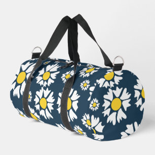 Bolso De Deporte Pequeño Patrón de margarita, patrón floral, mareas blancas