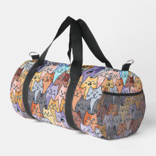 Bolso De Deporte Pequeño Patrón de Multitud de Gatos Lindos y Coloridos Car