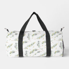 Bolso De Deporte Pequeño Patrón de oliva de campo francés acuarela verde sa