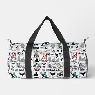 Bolso De Deporte Pequeño Patrón de Panel Heroico de la Liga de la Justicia