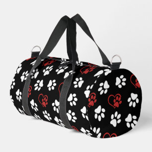 Bolso De Deporte Pequeño Patrón De Patas, Patas Blancas, Patas Rojas, Coraz