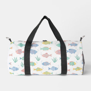 Bolso De Deporte Pequeño Patrón de peces tropicales Tulimet colorido