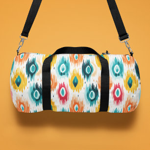 Bolso De Deporte Pequeño Patrón de resumen tribal colorido monograma