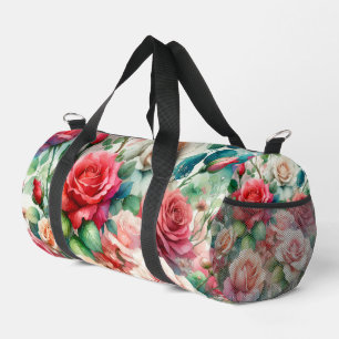 Bolso De Deporte Pequeño Patrón de Rosa Caprichosa