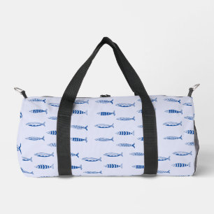 Bolso De Deporte Pequeño Patrón de Sardinas