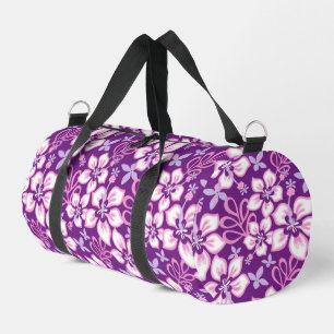 BOLSO DE DEPORTE PEQUEÑO PATRÓN DE SURF DE JUNGLE EN PURPLE