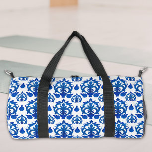 Bolso De Deporte Pequeño Patrón de Toile Francés Azul