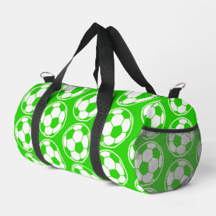 Bolso De Deporte Pequeño Patrón de Tornillo Gráfico de Pelota de Fútbol Ver