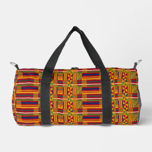 Bolso De Deporte Pequeño Patrón étnico de Kente - Textil africano vibrante