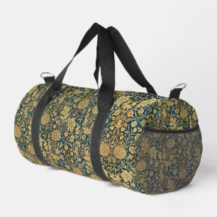 Bolso De Deporte Pequeño Patrón floral clásico Vintage Gold