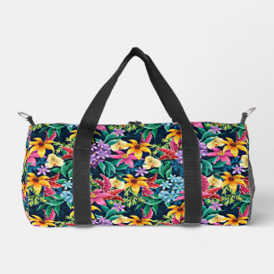 Bolso De Deporte Pequeño Patrón floral exótico pintado a mano-23001