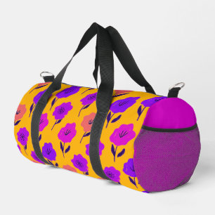 Bolso De Deporte Pequeño Patrón floral vibrante